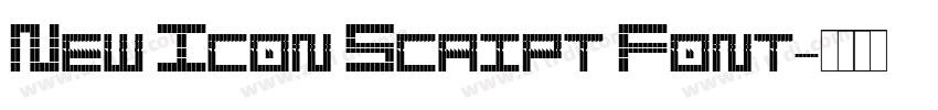 New Icon Script Font字体转换